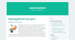 Desktop Screenshot of kaderabdolah.nl